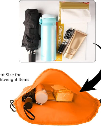 GoodtoU Backpack, 100 Pcs Drawstring, 11.4L, 20 Colors, Nylon, Foldable, Adjustable Straps, Unisex, School, Travel, Sport, Work
