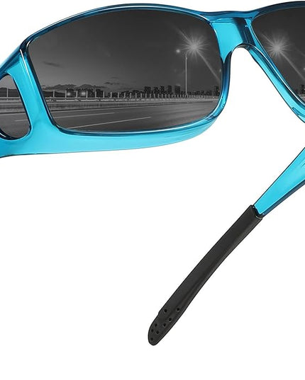 MEETSUN Fit Over Glasses Sunglasses for Men Women,Wrap Around Sunglasses Polarized UV400 Protection