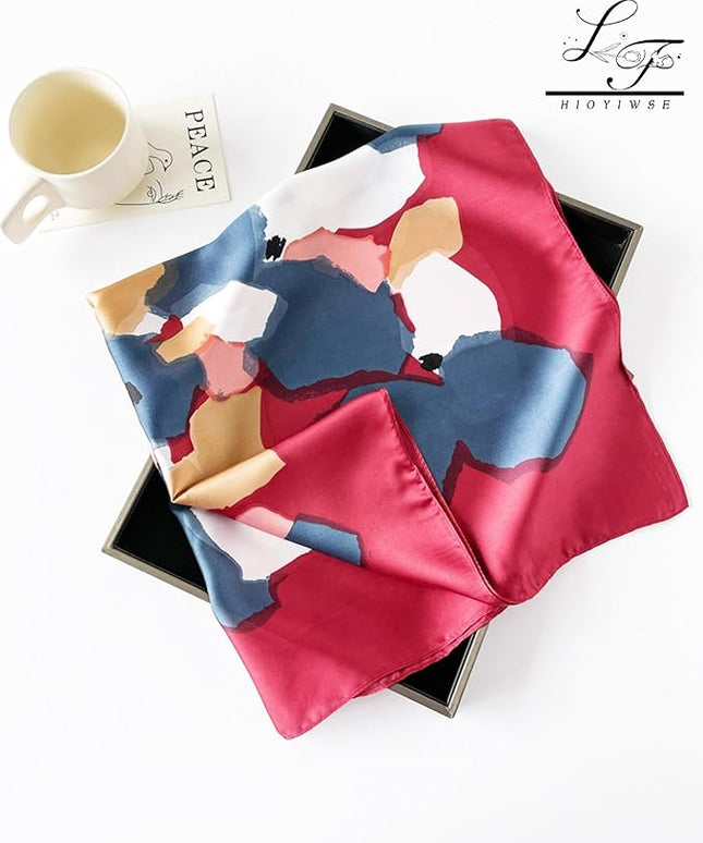 Satin Bandanas Head Scarf For Women Hair Scarves Accessories Lightweight Fashion Wrap Neck Silk Sleeping Headscarf