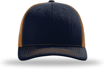 Richardson 112 Trucker Hat - Premium Adjustable Snapback Hat - Structured Six Panel Richardson Blank Caps