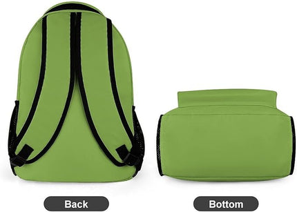 Fashion Greenery Backpack Lightweight Large Capacity Laptop Daybag for Travel Work