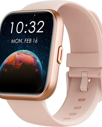 Tensky Smart Watch for Women Android & iPhone, Alexa Built-in, 1.8" Touch Screen Fitness Tracker with Answer/Make Calls, 3ATM Waterproof Heart Rate/Sleep/SpO2 Monitor, Pedometer, 100+ Sport Modes
