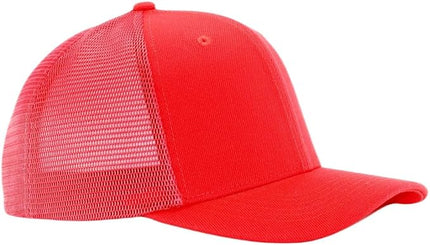 Mesh Snapback Hat (M/L/XL/XXL) - Blank Structured Men's Trucker Hats-Baseball Caps - Adjustable Ball Cap