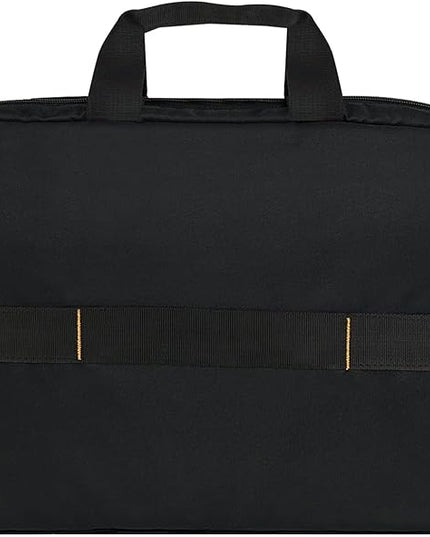 Amazon Basics Laptop Carrying Case with Shoulder Strap and Handle, Large Capacity, 15.6 in, Black