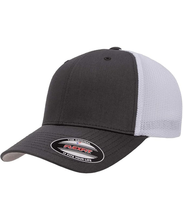 Flexfit 6511 Fitted Mid-Profile Stretchable Mesh Panels Trucker Cap | Bulk Pack Available