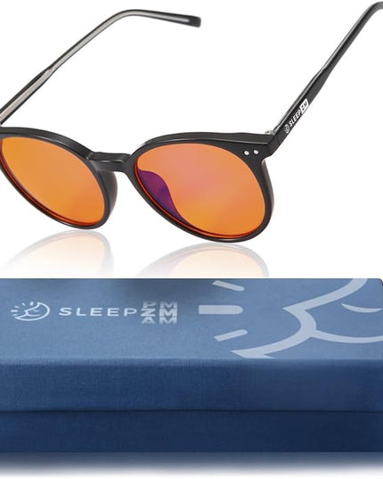 100% Blue Light Blocking Glasses - Women + Men - Better Sleep - Anti Eye Strain Protection - Computer Screens Gaming