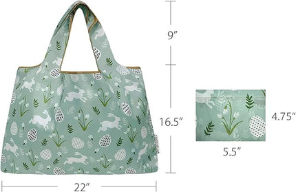allydrew Large Foldable Tote Nylon Reusable Grocery Bags