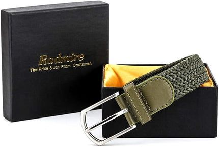 Braided Canvas Woven Elastic Stretch Belts for Men/Women/Junior with Multicolored