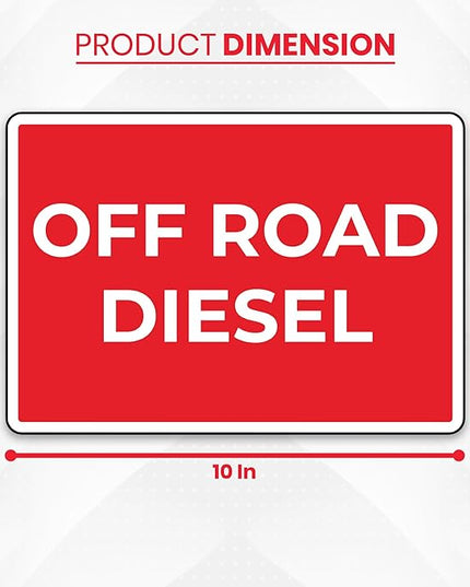 5 x Off Road Diesel Label Decal, 10 x 7 inch Vinyl for Fuel Sticker | Diesel Brothers Decal Self-adhesive, UV-resistant, Water-proof Decals