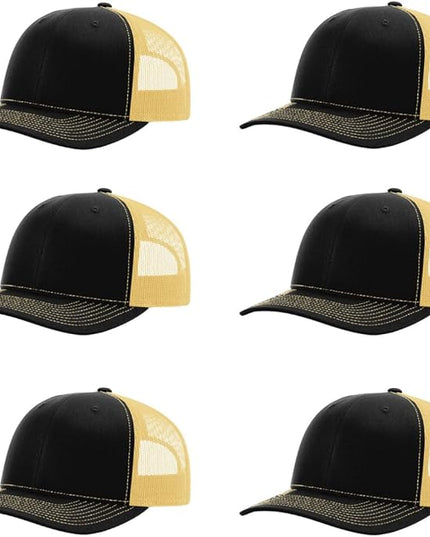 Richardson 112 Classic Six-Panel Adjustable Snapback Trucker Cap | Bulk Packs Available