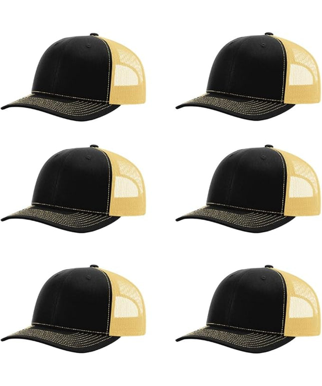 Richardson 112 Classic Six-Panel Adjustable Snapback Trucker Cap | Bulk Packs Available
