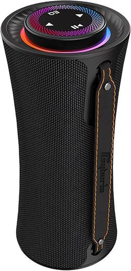 Portable Bluetooth Speaker, 80W Peak Wireless Speakers with Deep Bass, 360 Degree Surround Stereo Sound, 24H Play Time, Comfortable Handle, Colorful Lights ,Dual Pairing, for Home, Party, Outdoor