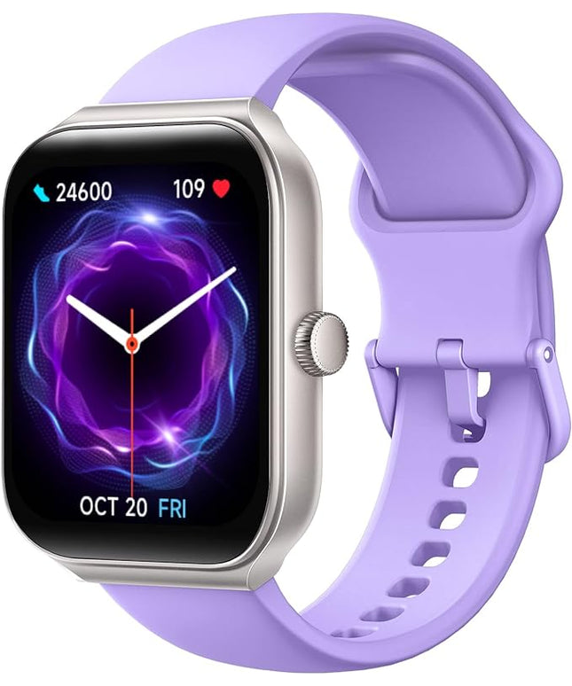 TOOBUR Smart Watch for Women Alexa Built-in, 1.95" Fitness Tracker with Answer/Make Calls, IP68 Waterproof/Heart Rate/Sleep Tracker/100 Sport Modes, Fitness Watch Compatible Android iOS