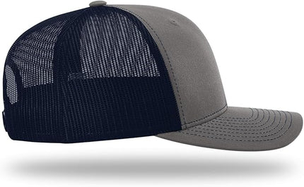 Richardson 112 Trucker Hat - Premium Adjustable Snapback Hat - Structured Six Panel Richardson Blank Caps