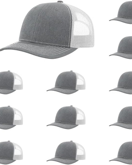 Richardson 112 Classic Six-Panel Adjustable Snapback Trucker Cap | Bulk Packs Available