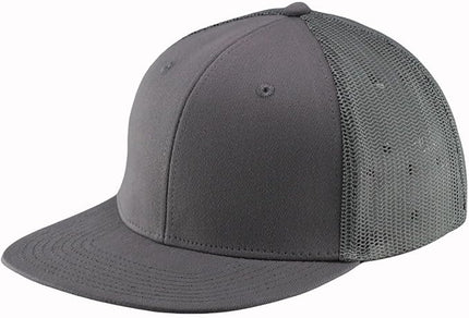 Flat Bill Snapback Mesh Hats | Fits OSFM & XXL Big Head | Blank Solid Color Adjustable Trucker Hat for Men