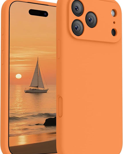 FireNova Magnetic for iPhone 17 Pro Max Case, Compatible with MagSafe, [Integrated Silicone Camera Control Button] [Camera Protection] Anti-Scratch Microfiber Lining Phone Case, 6.9", Orange