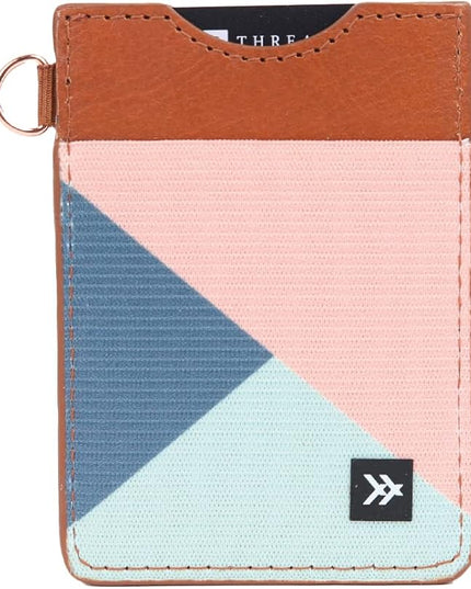 Thread Wallets Ultra Slim Card Holder Wallet - Slim Wallet for Women & Men - Minimalist Wallets for Women - Small Wallet for Women & Men - Modern Credit Card Organizer Mini Wallet (Fine Line)