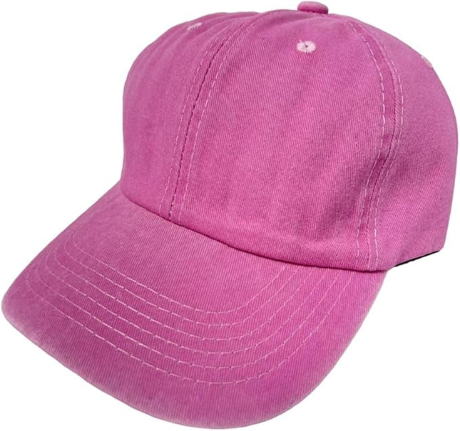 Roytrense Unisex 100% Cotton Washed Low Profile Dad Hat - Adjustable Baseball Cap for Outdoor Activities