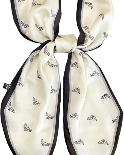 Dailyacc Hair Scarf for Women Fashion Silky Satin Headscarf Wrap Breathable Lightweight Neck Scarves For Handbag