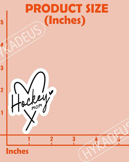 (3PCS) Hockey Mom Stickers – Waterproof Vinyl Decals for Water Bottles, Car, Laptop, Tumbler, Phone Case – Hockey Mom Gift for Moms, Mamas & Grandmas – Size 3" x 2.2"