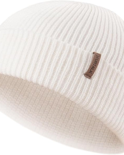 FURTALK Fisherman Beanie for Men Women 2 Styles Cuffless or Cuffed Knitted Unisex Winter Hat Outdoor All-Day Warmth