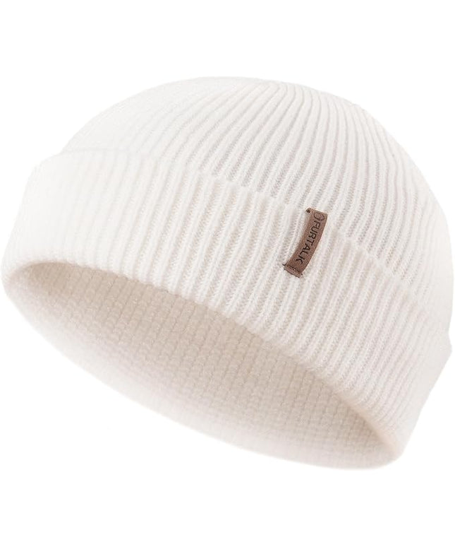 FURTALK Fisherman Beanie for Men Women 2 Styles Cuffless or Cuffed Knitted Unisex Winter Hat Outdoor All-Day Warmth