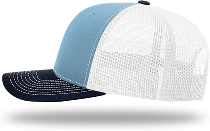 Richardson 112 Trucker Hat - Premium Adjustable Snapback Hat - Structured Six Panel Richardson Blank Caps