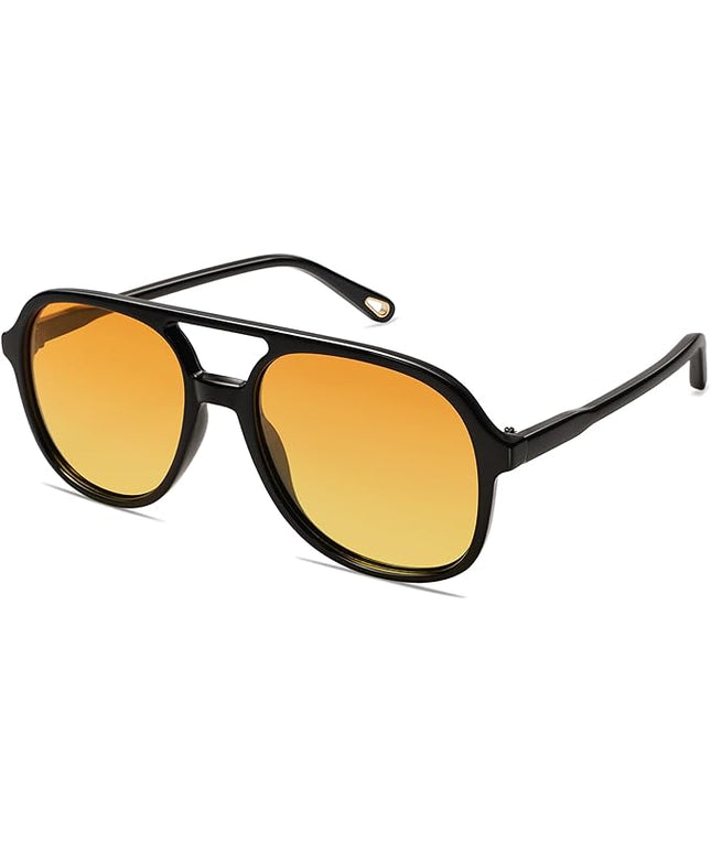 SOJOS Retro Polarized Aviator Sunglasses Womens Mens Classic 70s 80s Vintage Trendy Square Aviators SJ2174