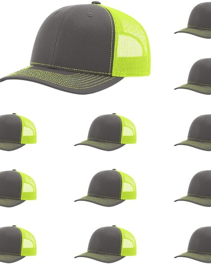 Richardson 112 Classic Six-Panel Adjustable Snapback Trucker Cap | Bulk Packs Available