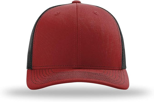 Richardson 112 Trucker Hat - Premium Adjustable Snapback Hat - Structured Six Panel Richardson Blank Caps