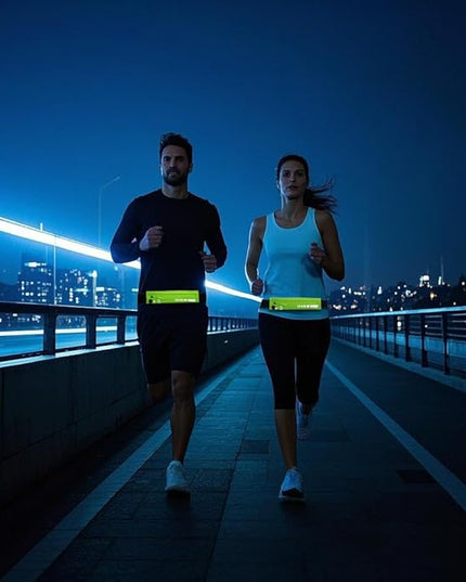 USHAKE Slim Running Belt for Women Men-Runners Phone Holder Fanny Pack, Adjustable, Bounce Free Waist Pouch bag for Workout, Money Belt, Run Gear Accessories Neo Green