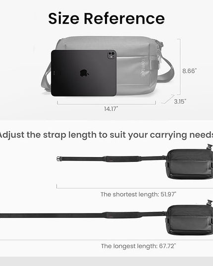 tomtoc Compact EDC Sling Bag 3L-10L, Minimalist Crossbody Bag Chest Shoulder Pack for Men Women, X-pac/Recycled Polyester