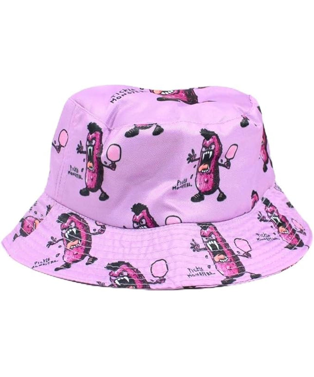 Pickle Monsters Bucket Hat - Fun Pickleball Hat Featuring The Dreaded Crew - 3 Sizes!
