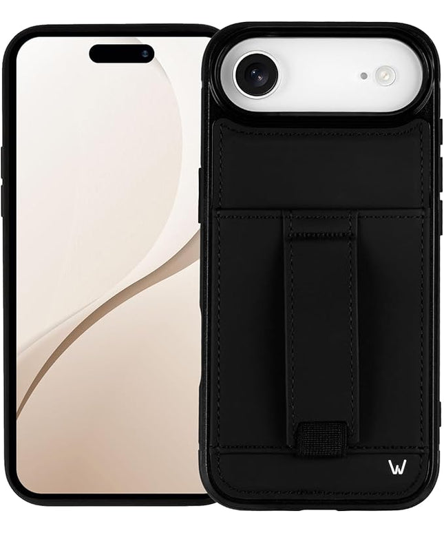 Walli Cases for iPhone 17 Air Case Aesthetic Wallet Phone Case Card Holder, Securely Holds up to 2 Cards - Cute, Trendy Phone Cover for Women, fits iPhone 17 Air, with Kickstand & Finger Strap