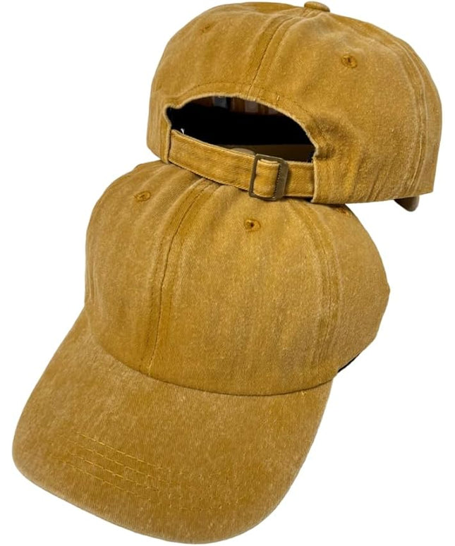 Roytrense Unisex 100% Cotton Washed Low Profile Dad Hat - Adjustable Baseball Cap for Outdoor Activities