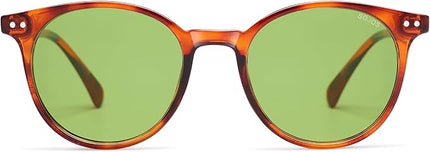 SOJOS Small Round Classic Polarized Sunglasses for Women Men Vintage Style UV400 Lens MAY SJ2113