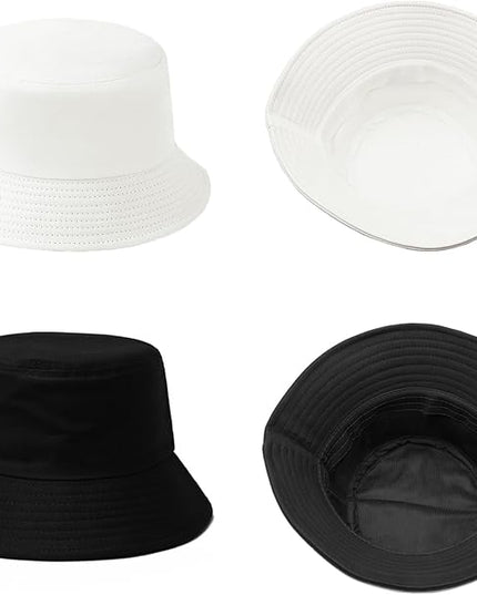 Wheebo 12 Pieces Bucket Hats for Women Summer Beach Fishmen Hat for Lady Adult Unisex Cotton Cap