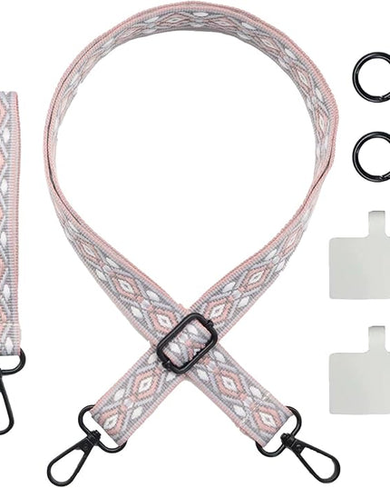LEMEDE Adjustable Phone Lanyard - Phone Wristlet & Crossbody Phone Strap, Versatile for ID, Camera，Key straps(1" Width)