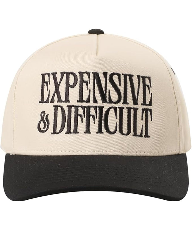 MIRMARU Two-Tone Vintage Canvas Trucker Hats for Men & Women, Adjustable Size Baseball Caps with Trendy Embroidered Design