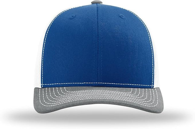 Richardson 112 Trucker Hat - Premium Adjustable Snapback Hat - Structured Six Panel Richardson Blank Caps