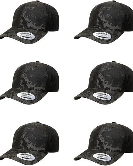 Yupoong Classic Premium Mesh 6 Panel Retro Trucker Cap | Mid Profile Snapback | OSFA | Bulk Pack Available