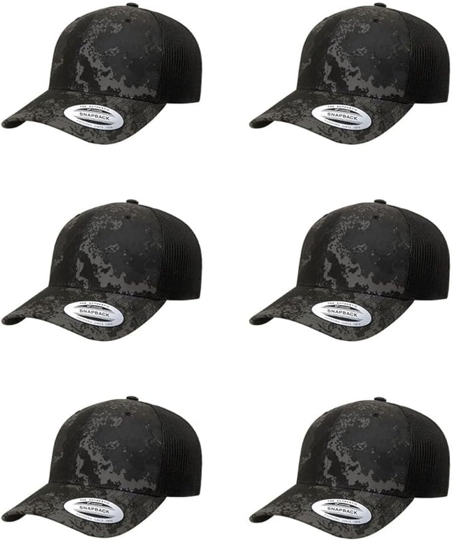 Yupoong Classic Premium Mesh 6 Panel Retro Trucker Cap | Mid Profile Snapback | OSFA | Bulk Pack Available
