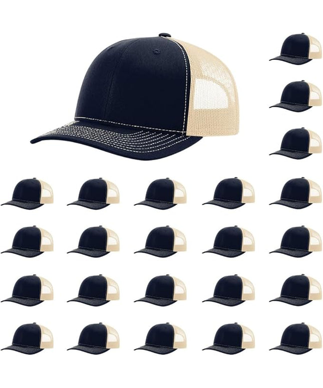 Richardson 112 Classic Six-Panel Adjustable Snapback Trucker Cap | Bulk Packs Available
