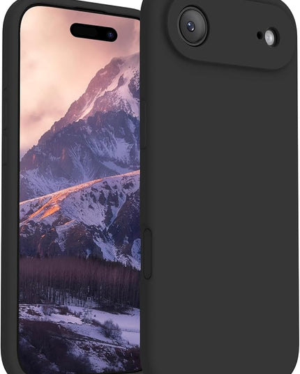 FireNova Magnetic for iPhone Air Case, Compatible with MagSafe, [Integrated Silicone Camera Control Button] [Camera Protection] Microfiber Lining Phone Case for iPhone 17 Air, 6.5", Black