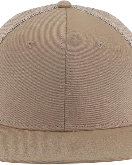 Flat Bill Snapback Mesh Hats | Fits OSFM & XXL Big Head | Blank Solid Color Adjustable Trucker Hat for Men