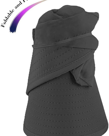 HINDAWI Sun Hats for Women Wide Brim UV Protection Sun Hat Summer Beach Packable Visor