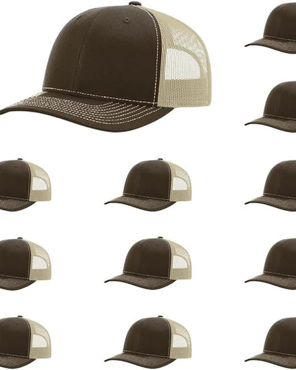 Richardson 112 Classic Six-Panel Adjustable Snapback Trucker Cap | Bulk Packs Available