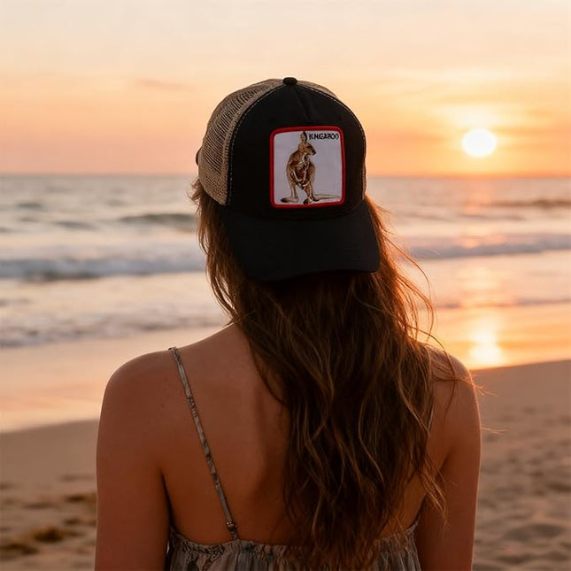 Classic Unisex Various Animal Series Embroidery Farm Adjustable Mesh Snapback Trucker Hat