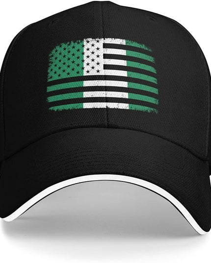 Unisex Baseball Cap Trucker Dad Hat for Men Women Adjustable Outdoors Sun hat Black